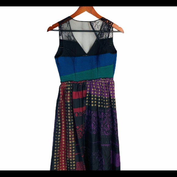 Anthropologie Niki Tlahajan Mixed Print Dress - Picture 8 of 11